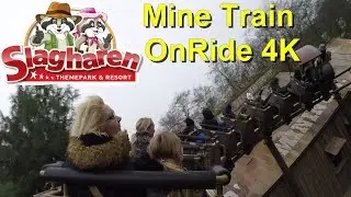 Mine Train - Attractie Park Slagharen | Onride 2016 4K - Slagharen Mine Train onride