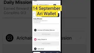 Ari wallet Quiz 14 September  2025 |#ariwallet #ariwalletquiz #ariwalletairdrop
