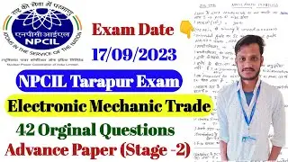 NPCIL Tarapur Electronic mechanic questions | NPCIL Questions | Electronic mechanic questions | npci