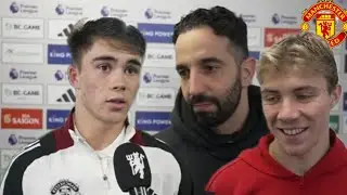 Amorim, Hojlund, and Amass Celebrate Dominant 3-0 Victory Over Leicester City! post match reactions