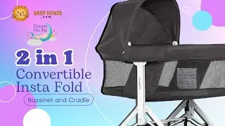 👶 Dream On Me 2-in-1 Convertible Insta Fold Bassinet and Cradle ⭐