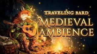 Relaxing Medieval Lute Music & Campfire Ambience I The Traveling Bard