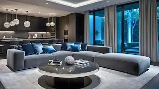 Obsidian Veil &ndash; Midnight Black Reflection | Luxury Modern Villa Exterior with Stunning Design