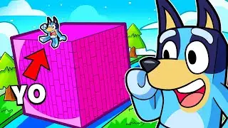 &iexcl;BLUEY Y BINGO HACEN EL CUBO MAS GRANDE en CONSTRUYE TU BARCO en ROBLOX! 😱