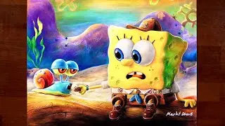 Drawing SpongeBob and Gary from The SpongeBob Movie: Sponge on the Run's Trailer