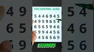 Demuestra tu habilidad visual en 5 segundos...