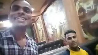 Mathura ke hotel me 👍 Surya Kumar Vishwash 👍 and friend khana khate huye