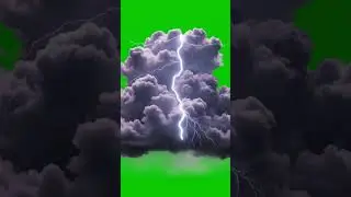 Dense Storm Cloud Formation Green Screen Effect