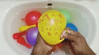 FUN WATER BALLOONS POP COLOURFUL #waterballoon #colurfulballoon