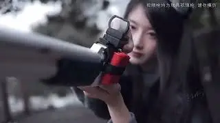 Double-barrel rifle casing Spray Toy Gun