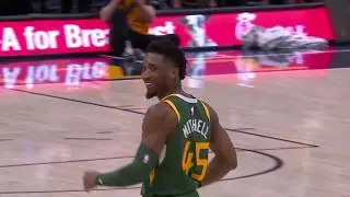 Los Angeles Clippers vs Utah Jazz - Mitchell falls, makes 3 | February 27, 2019 | 2018-19 NBA Season