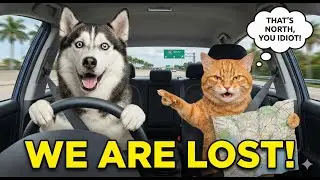 Talking Husky vs. Grumpy Cat: The Canada to Jamaica Road Trip DISASTER! 🇨🇦✈️🇯🇲