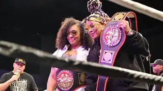 Da Brat and BB Judy Receive Honorary Belts from Celebrity Boxing