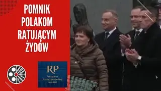 Uroczystość odsłonięcia pomnika poświęconego Polakom ratującym Żydów. Ciepielów.