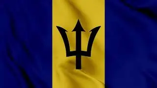 Barbados Flag Waving Background | HD | FREE DOWNLOAD