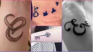 Simple Tattoo Ideas for E Letter | Alphabet E Tattoo Design | E Name Design | Tattoo Designs | IFW