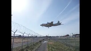 【ド迫力!】「海上自衛隊 下総航空基地／鮮魚街道から見た離発着訓練」～千葉県鎌ケ谷市～【マウンテンバイクでポタリング】#526