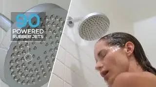 SparkPod Shower Head - High Pressure Rain - Luxury Modern Look - Tool-less 1-Min Installation