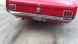 1966 mustang coupe red