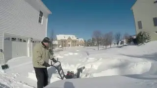 Blizzard2016 - Drive way cleanup time lapse