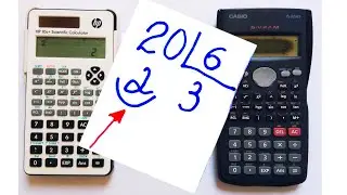 Resto da divisão na calculadora científica.