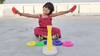 Learn Colour with Stacking Rings || Let Play Game with Siya