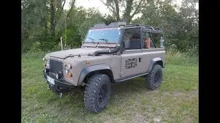 LAND ROVER DEFENDER 90 EXPEDITION VEHICLE PICK-UP WITH SNORKEL ! WALKAROUND + INTERIOR !