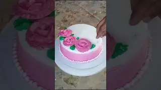 Beautiful Cake decorating at home।।#shorts #cake #homemade #ytshorts