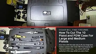 Cedar Mill Fine Firearms: How To Cut The 10 Pistol and PDW Case For Large and Medium Pistols
