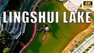 4K Drone Cinematic Video of Lingshui Lake at DUT By DJI Mini 2 SE | Travel in China | Masroor Ahmad