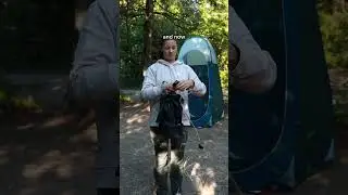 Душ на вынос во время кемпинга??!! #кемпинг