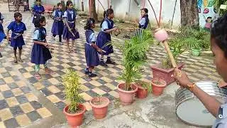 लेझीम कवायत किटाली स्कुल