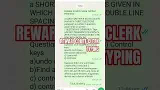 REWARI COURT CLERK TYPING #court #clerk #courtclerk #rewari #district #districtcourtexam