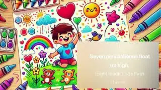 Colors & Counting Song for Kids | Creative Drawing Rhyme | #NurseryRhymes #KidsSongs #colorsong