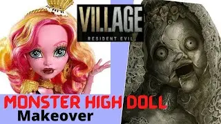 Monster High Doll Makeover / Resident Evil Village / Angie Doll / Repaint / Donna Beneviento Doll