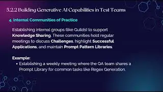 5.2.2 Building Generative AI Capabilities in Test Teams