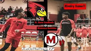 Rivalry Game!! Crowd Goes CRAZY!!🔥 St. Anne HS @ Momence HS |Lamarius Lillard Drops 30! #basketball