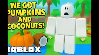We got pumpkins and coconuts! In Grow a Garden | Roblox!