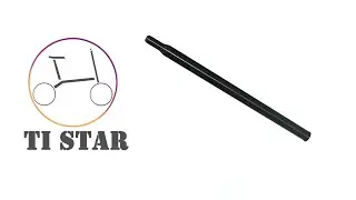 Black titanium seat post 535mm for original brompton