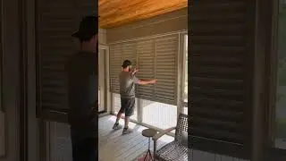 These Shutters are PERFECT for Screened-in Porches! 😍 #Shorts