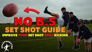 How to kick a set shot AUSSIE RULES set shot goal kicking