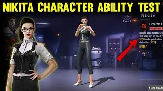 Nikita Character In Free Fire Ability | Free Fire Nikita Character Ability | Nikita Ability Test