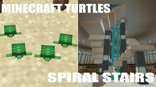 How To Breed TURTLES And Building A SPIRAL STEARS - Minecraft 1.14 Lets Play Ep 57