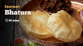 Instant Bhatura | Bhatura Recipes | Street Food | Indian Breads | Punjabi Recipes | Cookd