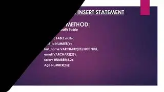 HOW TO INSERT DATA INTO A TABLE IN ORACLE SQL   BASHCOMTECH