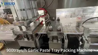 Automatic Garlic Paste Tray Blister Filling Packing Machine