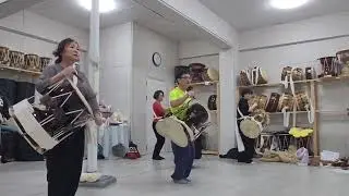 2026년 1월7일 한국전통 예술단 쿵따쿵 자진모리(삼채) 기본장단 선반 연습
