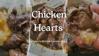 Chicken Hearts recipe in 3 Ingredients | Onion, Beef Stock & Curry Powder