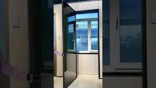 Minimalist style indoor swing door design