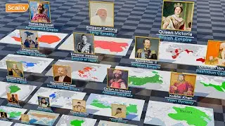 20 BIGGEST EMPIRES In History 3D Size Comparison
